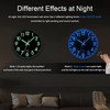 LED Wall Clock for Bedroom Night Glow, 12 Inch Silent Wall Clocks Battery Operat gallery