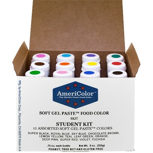 AmeriColor Student Kit, Soft Gel Paste, 12 .75 Ounce Bottles gallery