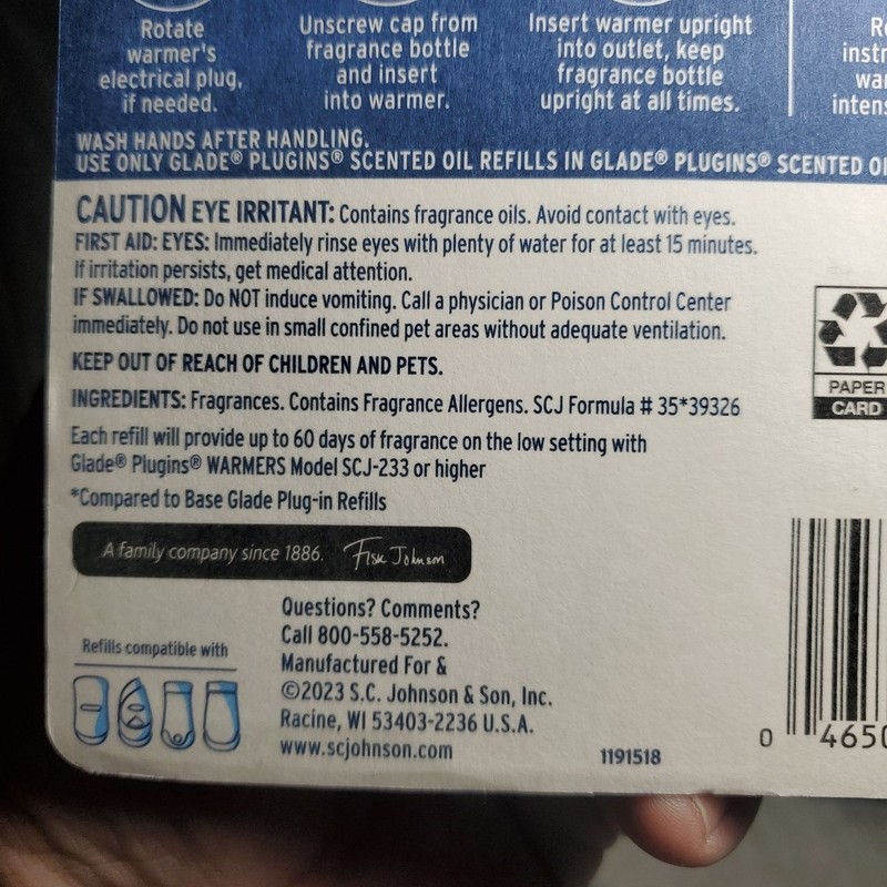 Glade 2.68oz PlugIns Scented Oil Refill Lavender Sandalwood Choose Calm NEW gallery