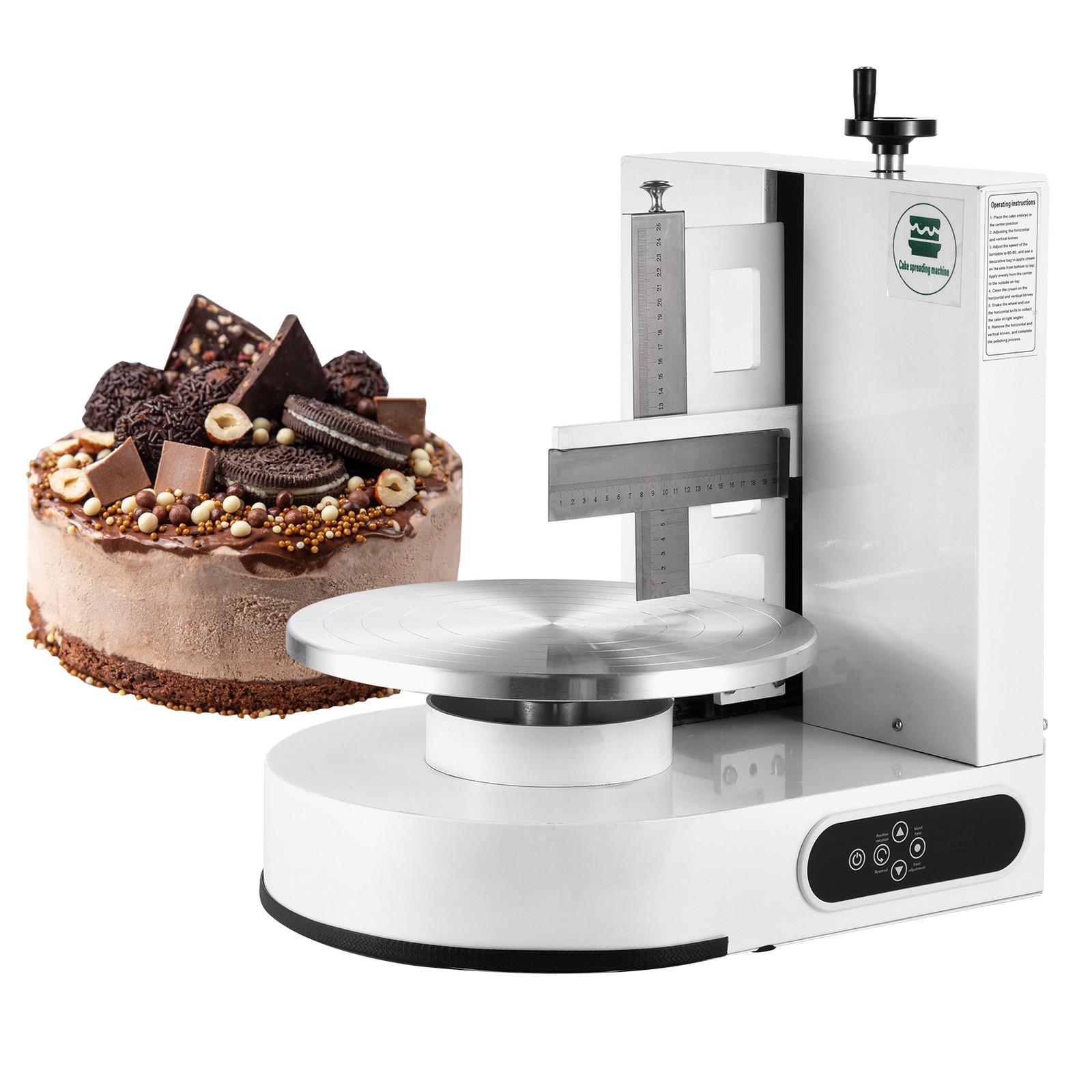 Cake Decorating Machine Cake Frosting Spreading for 4" to 12" Cake White gallery