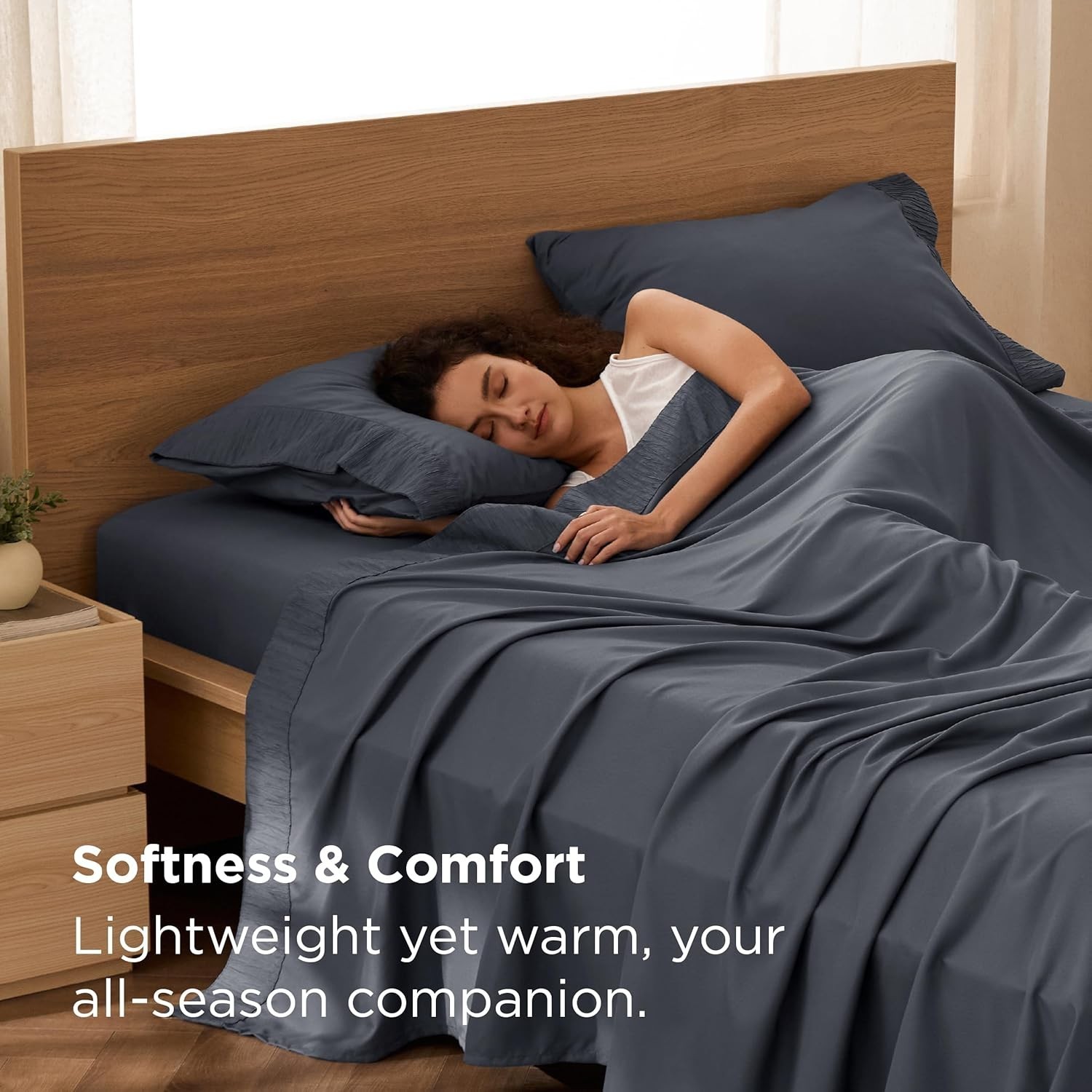 Bedsure King Size Sheets Set - 4 Pieces Soft King Sheets - Breathable Cooling gallery