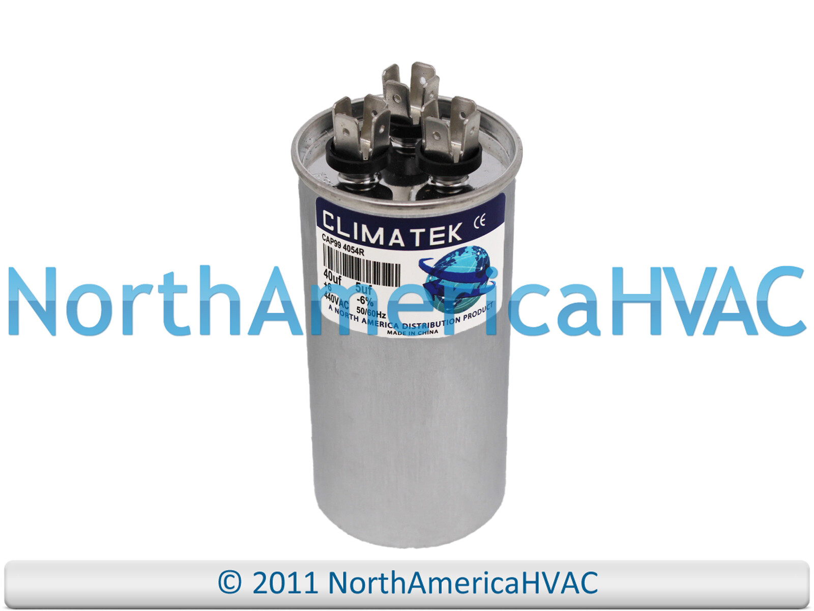 ClimaTek 40/5 uf 440 Volt Round Capacitor Fits Carrier Bryant Payne HC98KA041 gallery