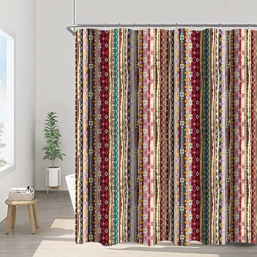 Bohemian Striped Shower Curtains Boho Indian 69"W x 70"L (Pack of 1) A#981 gallery