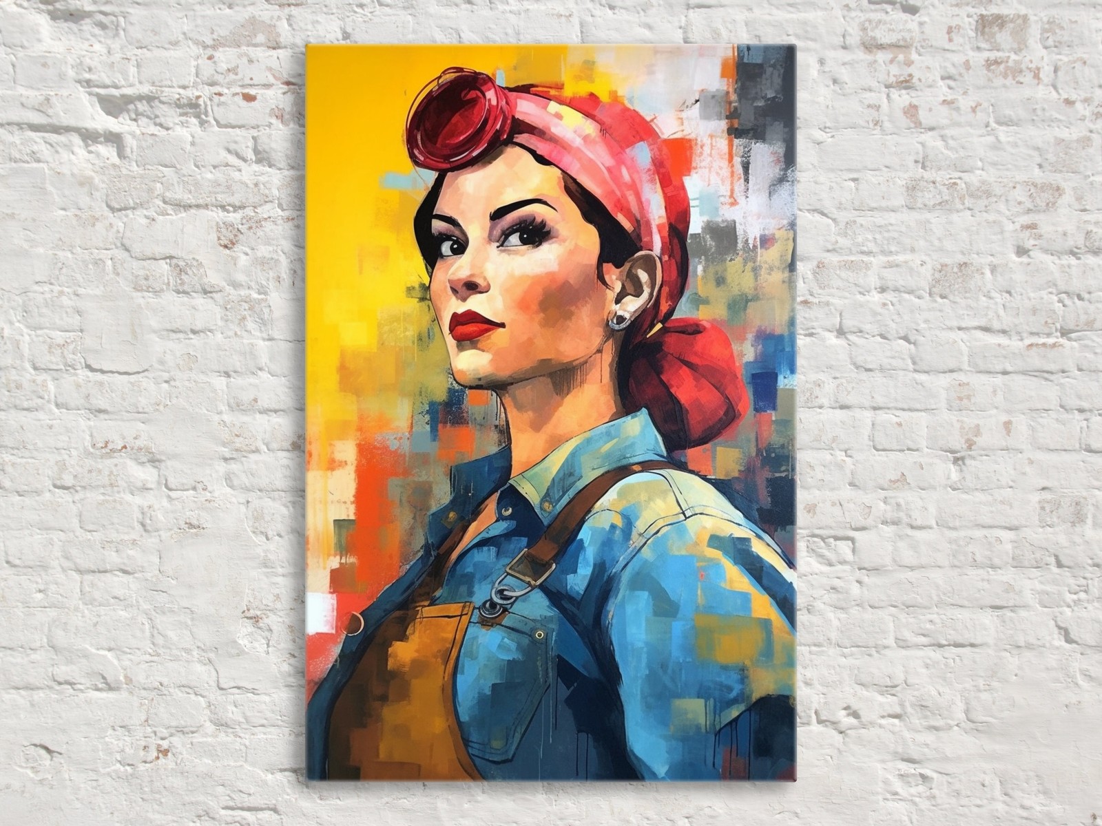 Rosie The Riveter Wall Art Giclee Print Inspirational Canvas Living Room Decor gallery