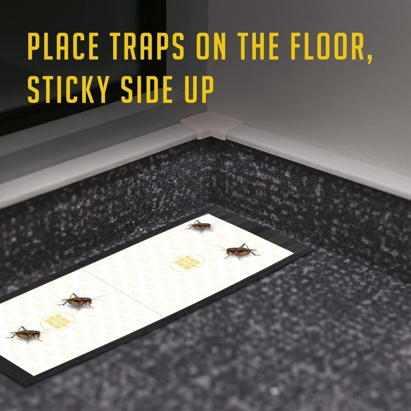 Cricket Traps Indoor (12 Traps) Extra Large Bug Sticky Traps - Non-Toxic Extra S gallery