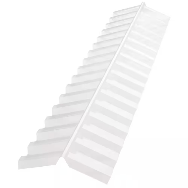 4 Ft. Polycarbonate Ridge Cap Flashing in Clear gallery