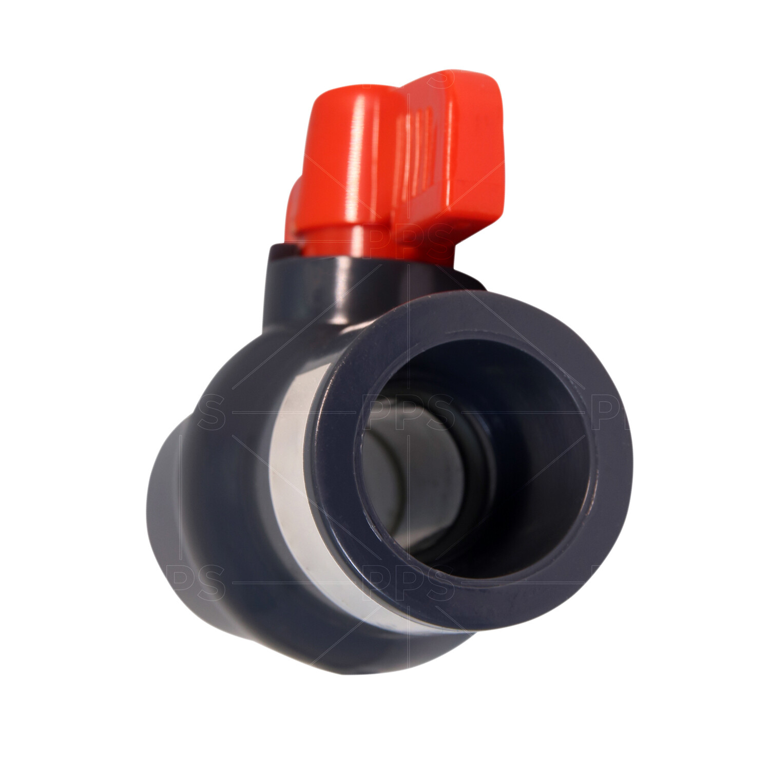 1/2"-4"in Red T-Handle Solvent Connection PVC Ball Valve 150 WOG Potable Water gallery