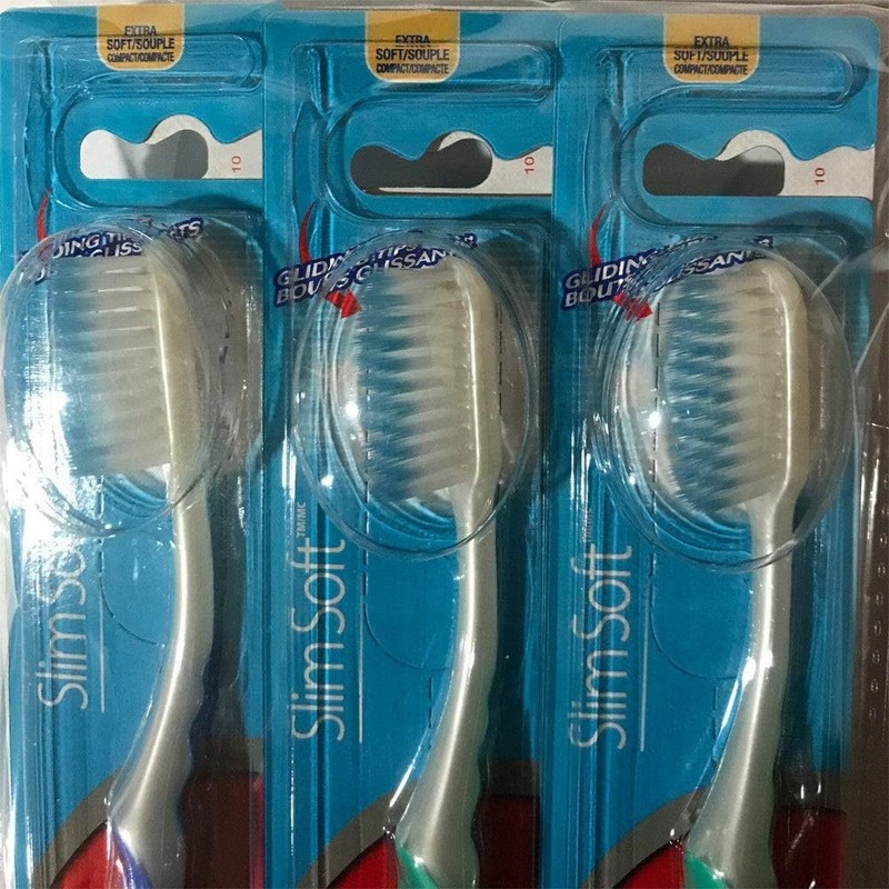 Slim Soft Gliding Tips Toothbrush, Extra Soft, Compact Head - Pack of 6 gallery