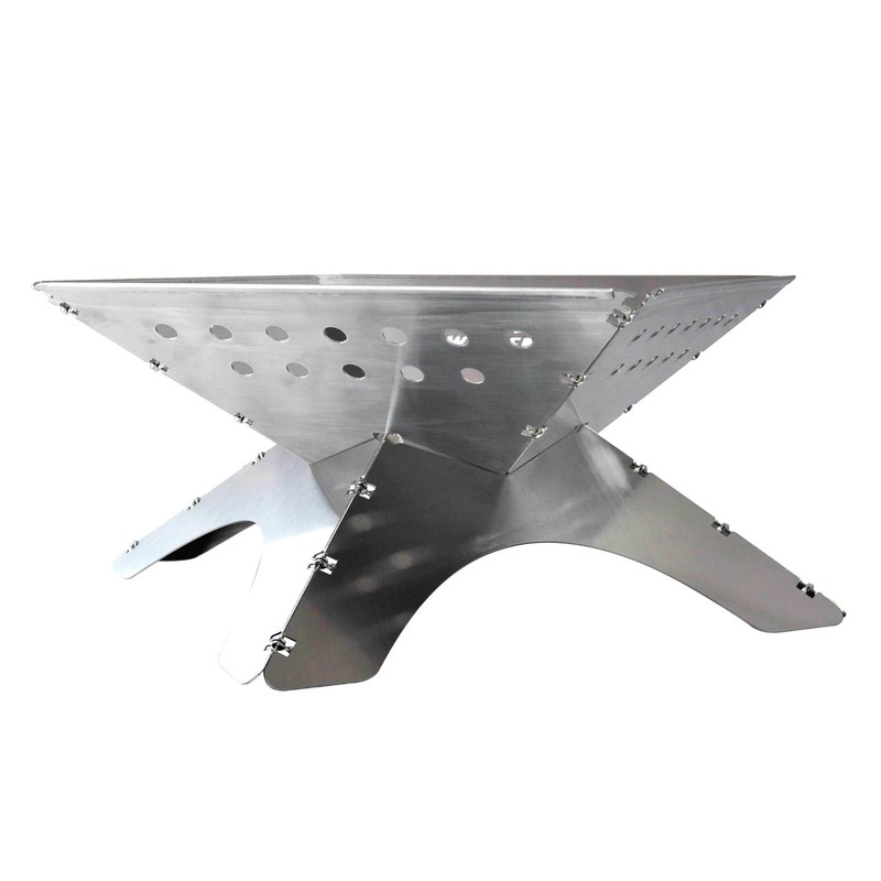Winnerwell Flat Firepit Fold-Flat Stainless Steel Camping Fire Pit S/M/L/XL gallery