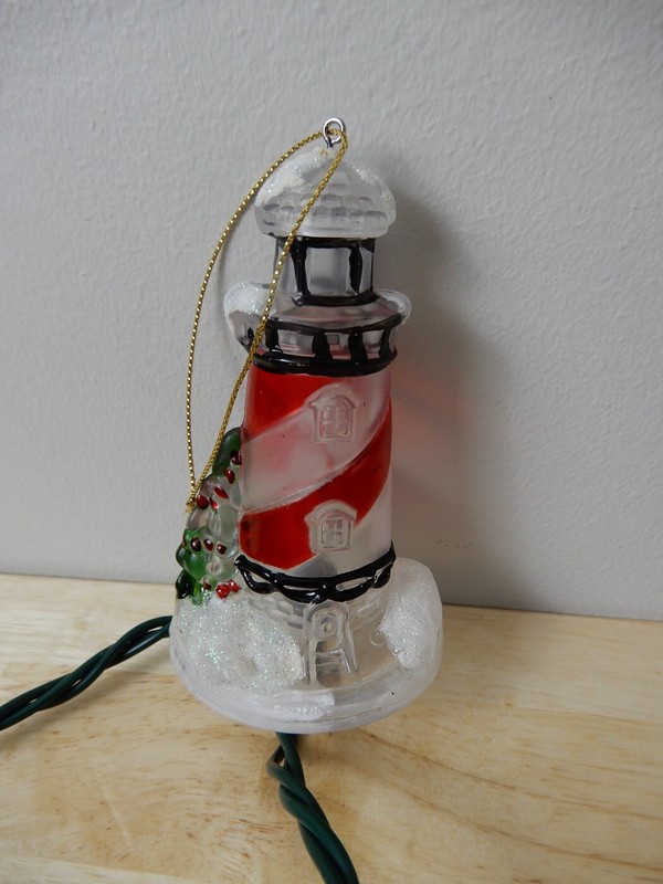Christmas Lighthouse String Light Set Indoor Outdoor 10 lights 10 feet long gallery