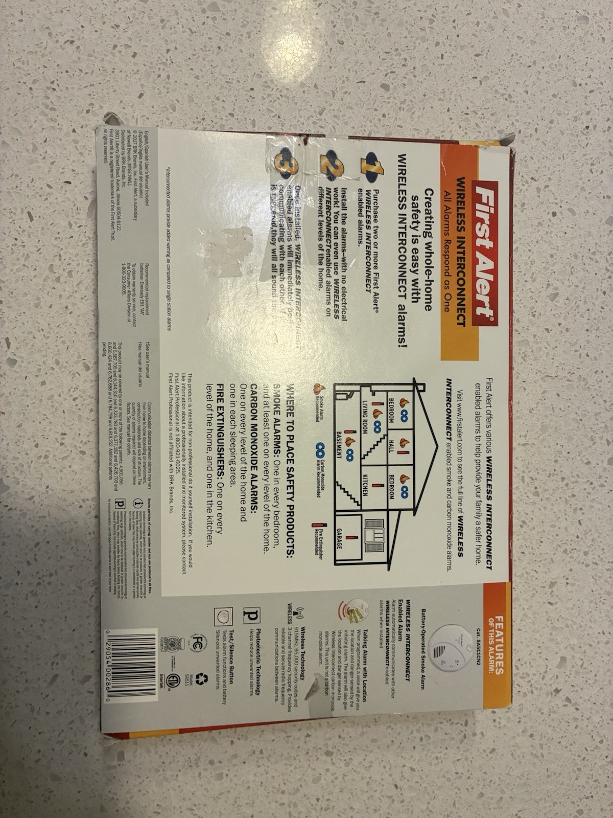 First Alert SA511CN2-3ST Wireless Interconnect Battery Operated Smoke Alarm gallery