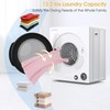 Compact Portable Electric Tumble Dryer 13.2 LBS Front Load Stainless Steel Drum gallery