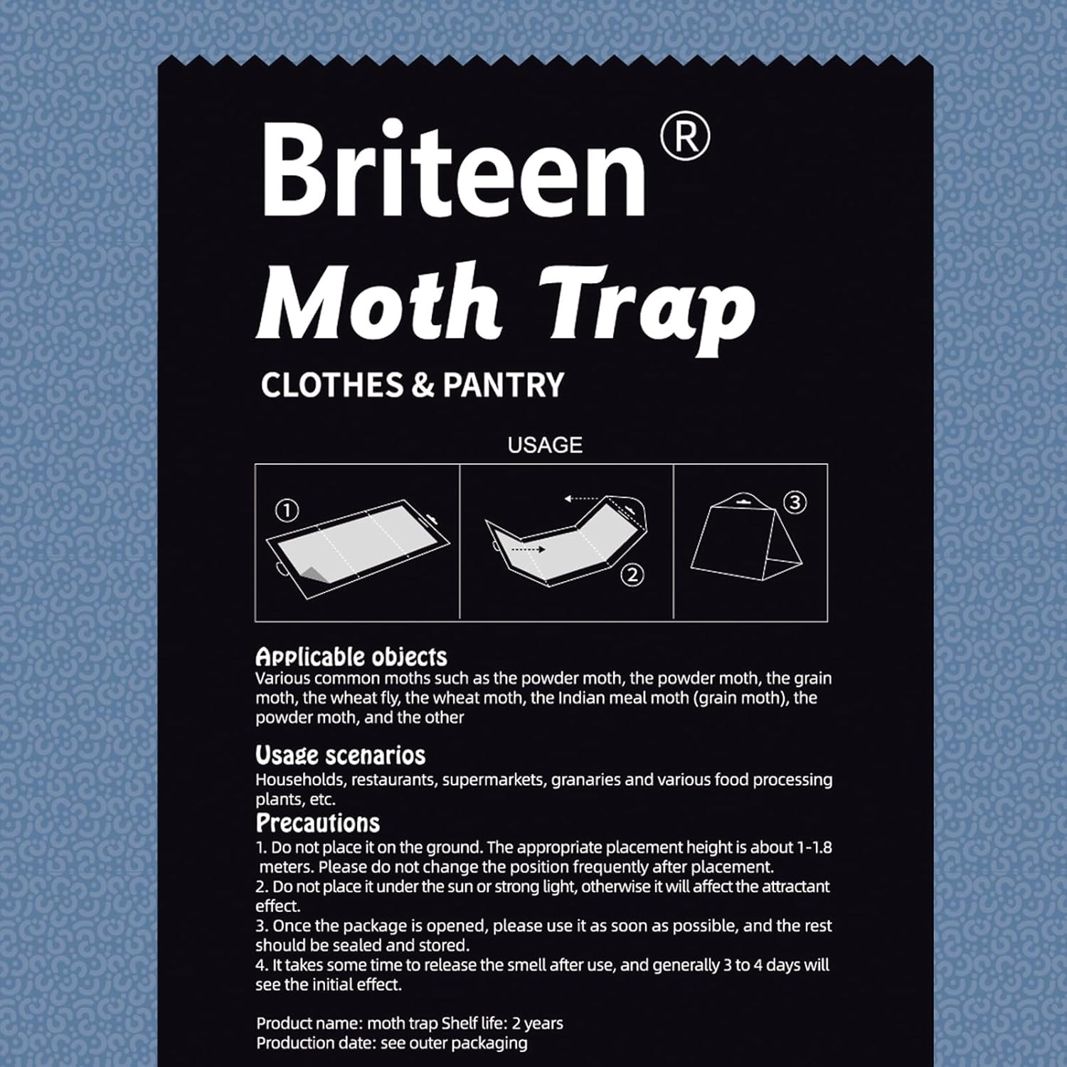 10 Pack Pantry Moth Traps Safe and Effective for Food and Clothing- Glue Traps gallery