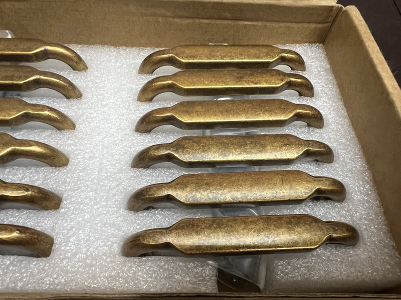 12 Pack 3in Cabinet Pulls Antique Brass Zinc Alloy Drawer Handles gallery