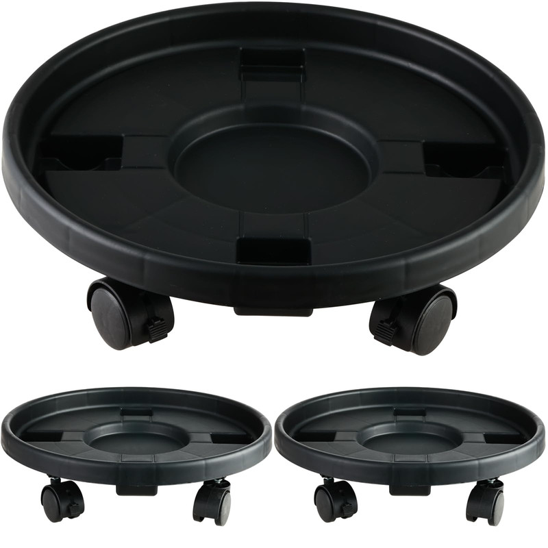 Kvyusflourish 3 Pakcs Large Plant Caddy Wheels 15.8 Rolling Plant Stands gallery