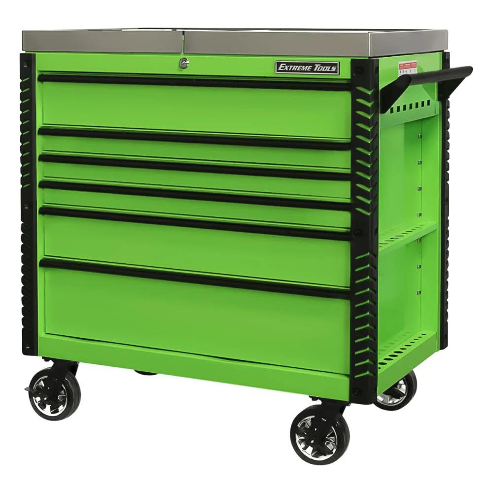 Extreme Tools 41In Tool Cart Stainless Steel Sliding Top gallery