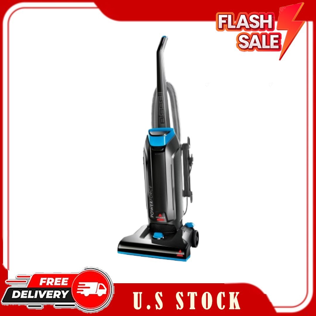 BISSELL PowerForce Bagged Upright Vacuum 1739 Black & Blue gallery