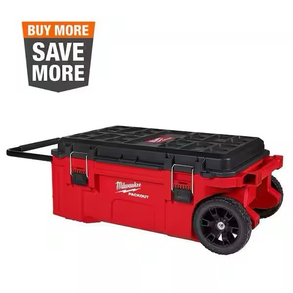 NEW MILWAUKEE PACKOUT 38IN ROLLING TOOLBOX CHEST DUAL STACK TOP 250LB WEIGHT CAP gallery