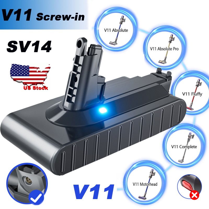 V11 Screw Version Battery For Dyson V11 25.2V Li-ion 8000mAh Battery gallery