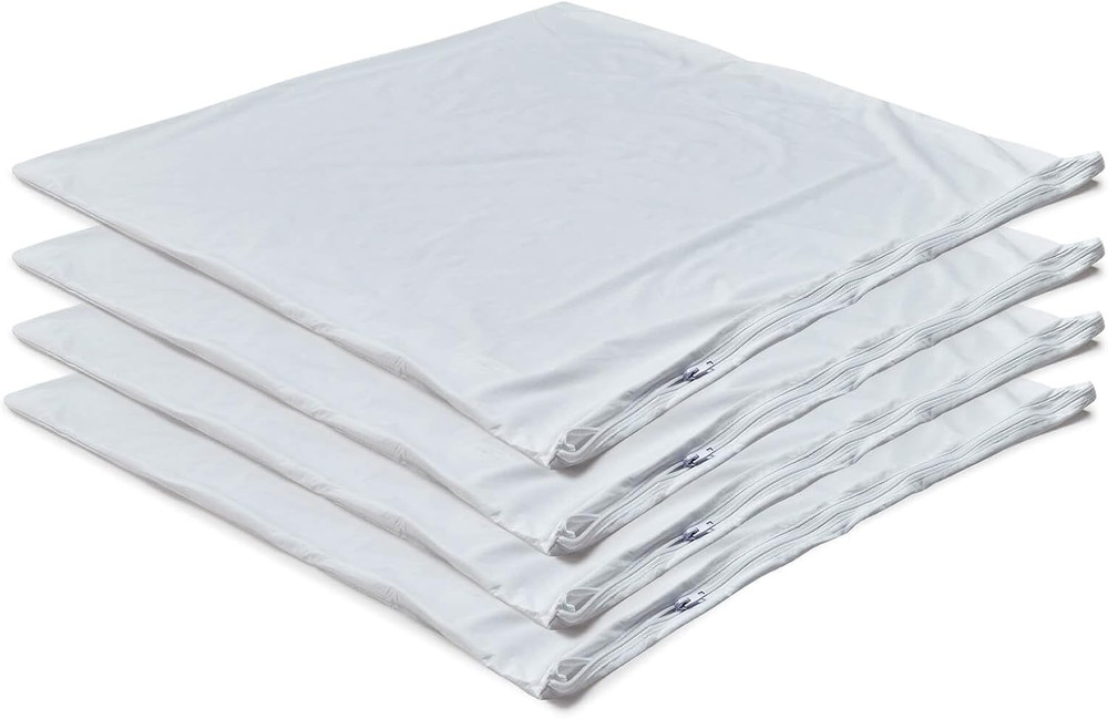 Kingnex 4 Pack Waterproof down Feather Proof Pillow Protectors with Zipper