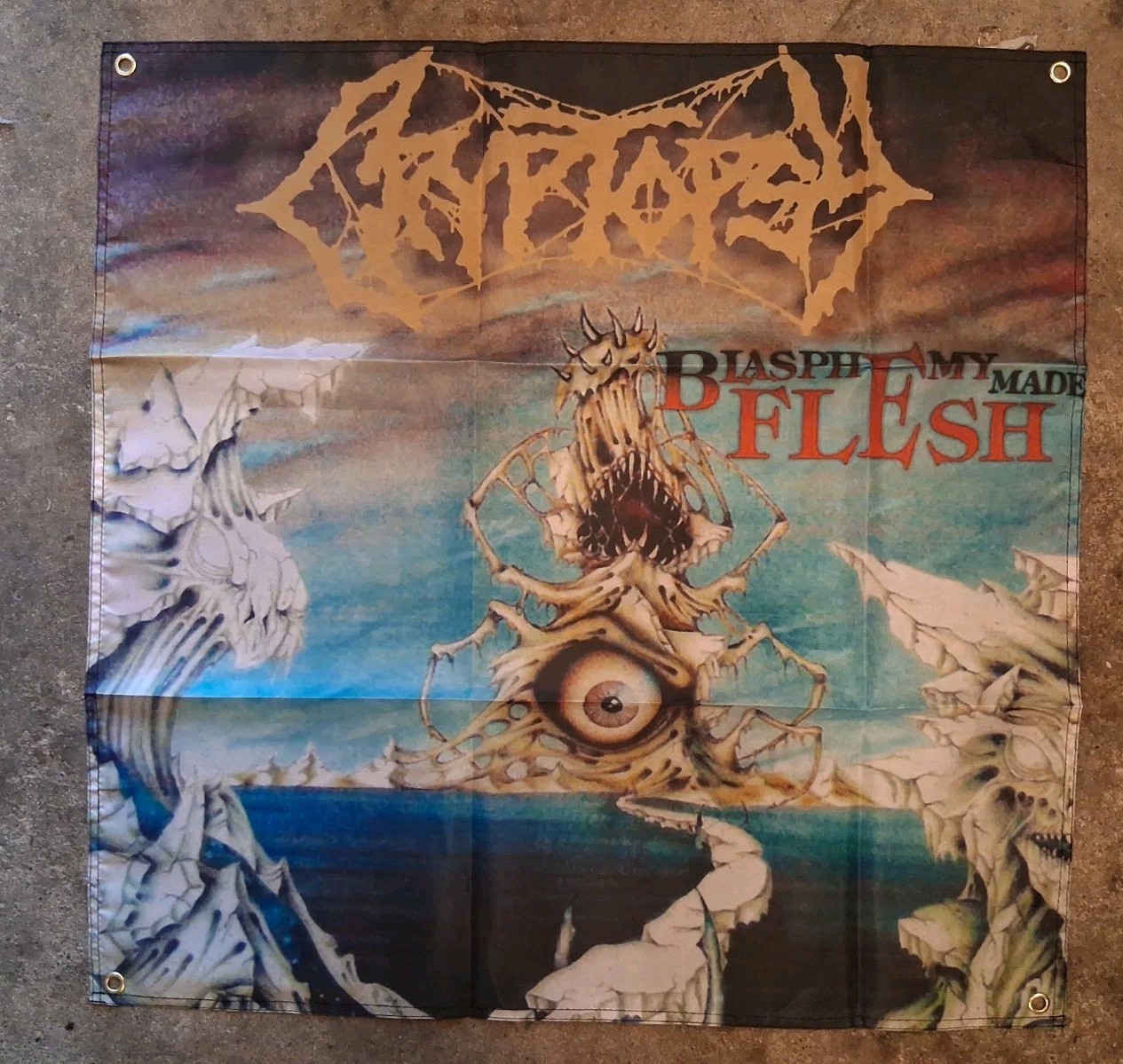 Cryptopsy Blasphemy Made Flesh 2x2 Ft Banner Flag Poster gallery