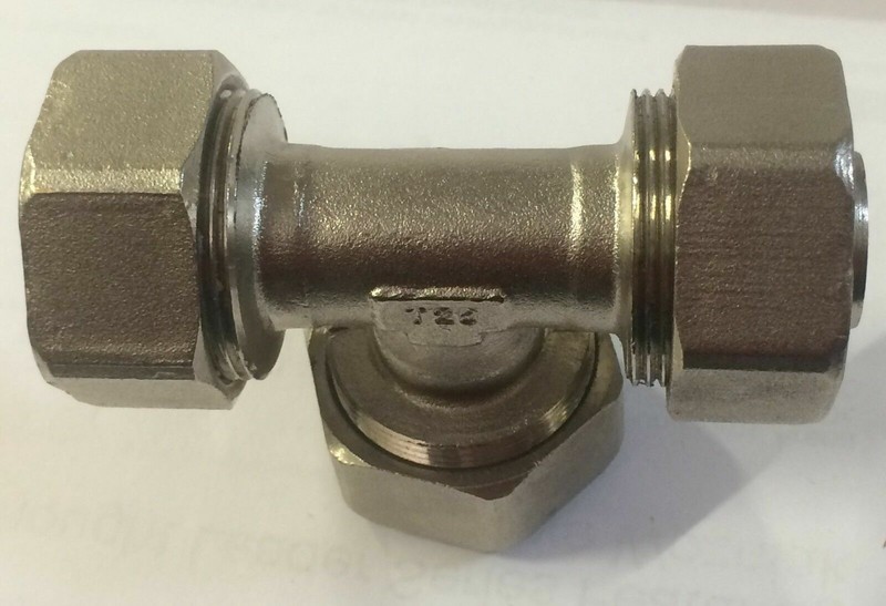T-Type 25mm Female End 3-Way Quick Joint Fitting Thread Connector gallery