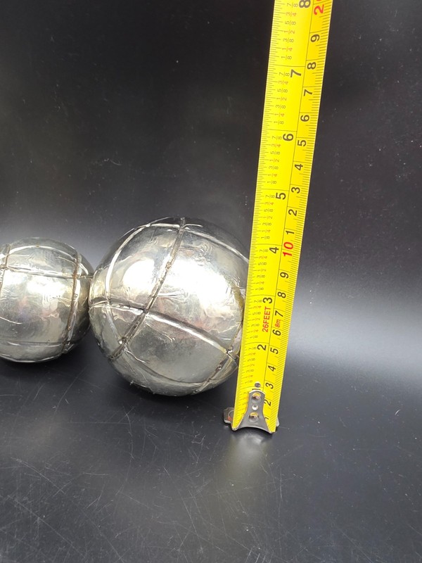 4 Brass Gold & Silver Tone Orb, Sphere, Ball, Bowl Fillers Metal Made in India gallery