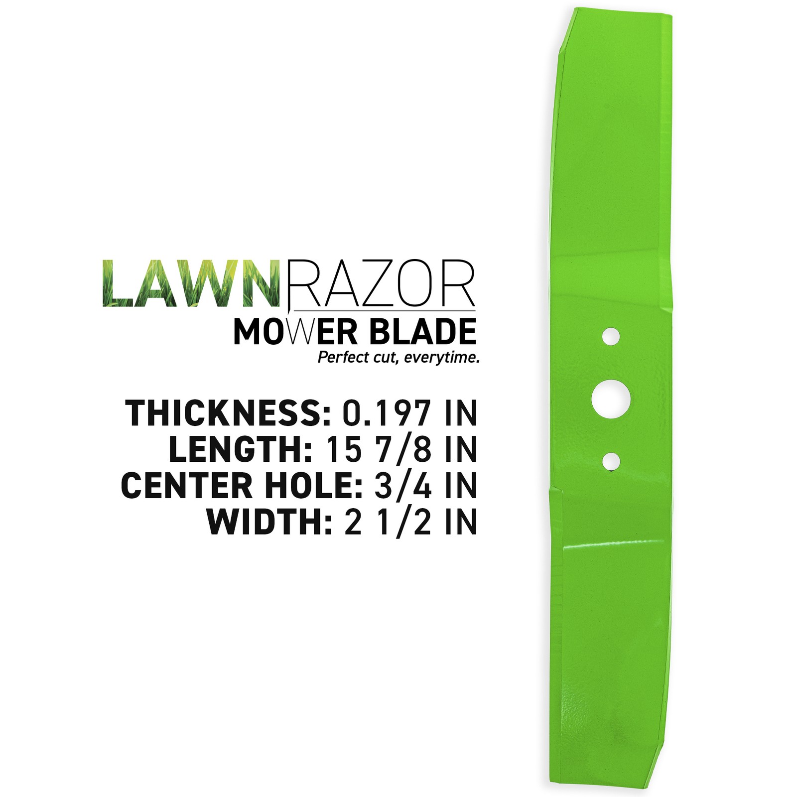 LawnRAZOR Mower Blade for White Outdoor ZT1850 ZT-1850 759-3939 742-3036 3-Pack gallery