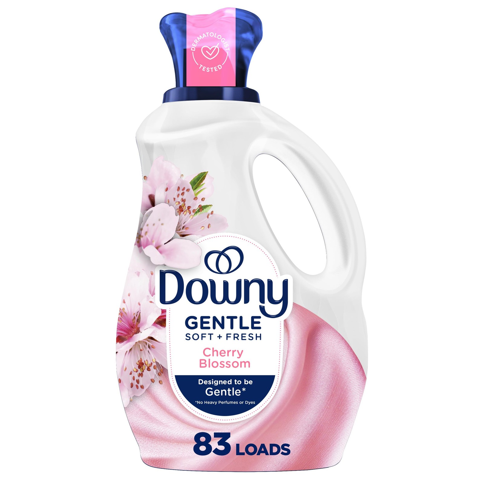 Gentle Soft + Fresh Fabric Softener Liquid, Cherry Blossom Scent, 56 FL OZ, 8... gallery