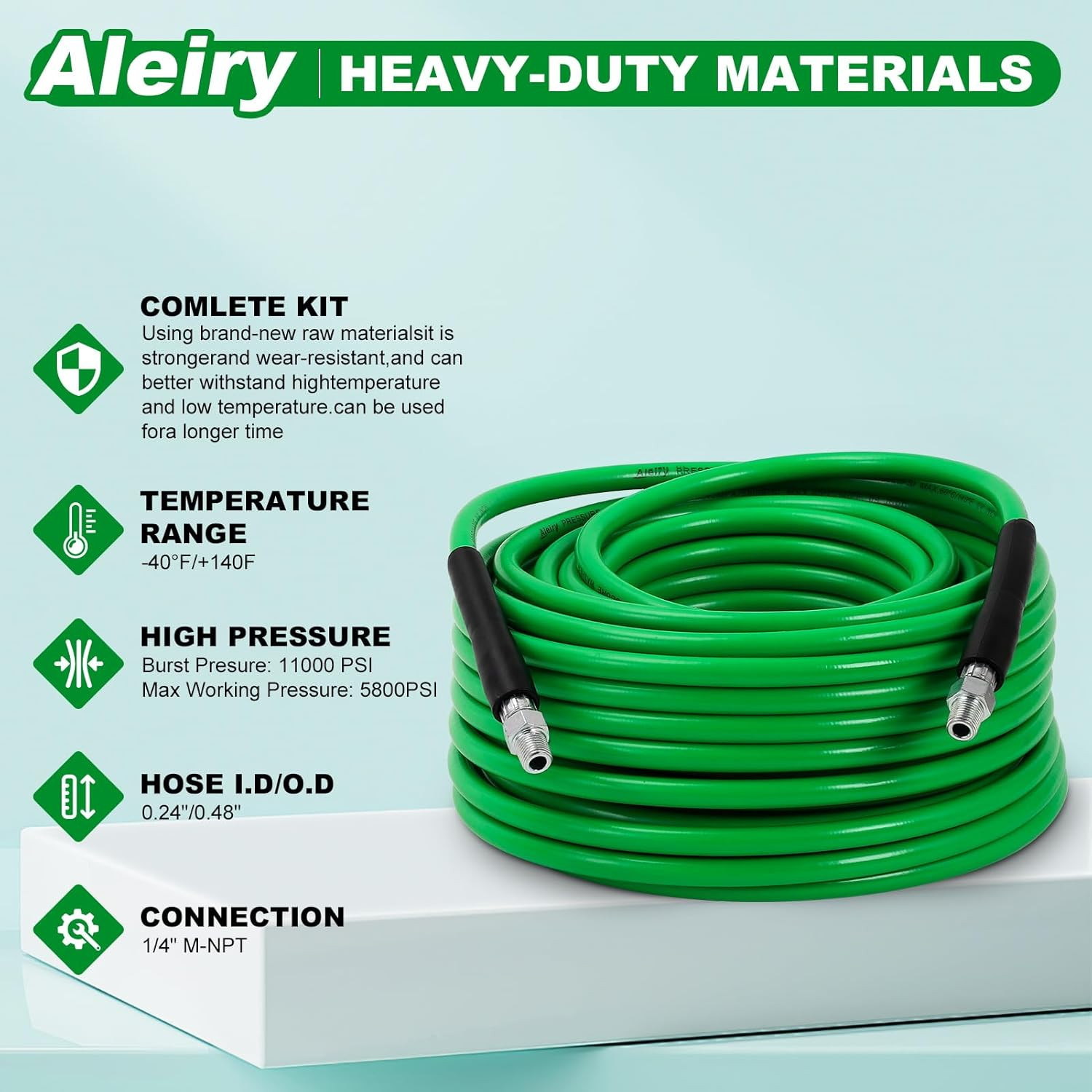 Sewer Jetter Kit for Pressure Washer,Water Jet Drain Cleaning Hose with Corner R gallery