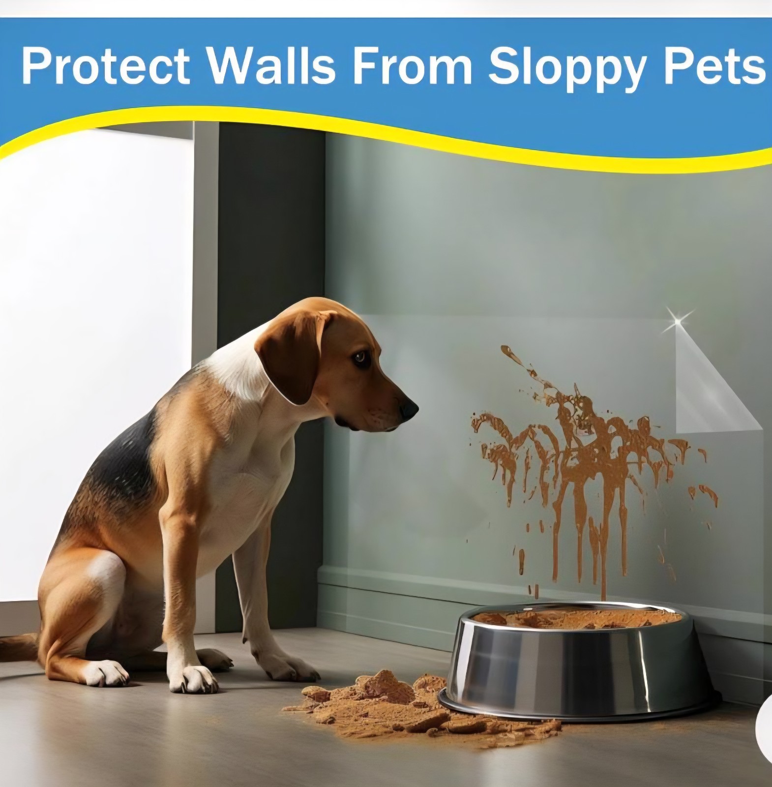 Electrostatic Clear Wall Protector Non Adhesive Pets Kitchen 15.7"X 32 Ft NEW gallery