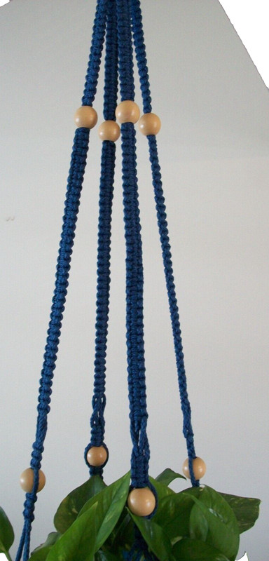 Handmade Macrame Plant Hanger - Beaded Plant Hanger - Macrame Plant Holder gallery