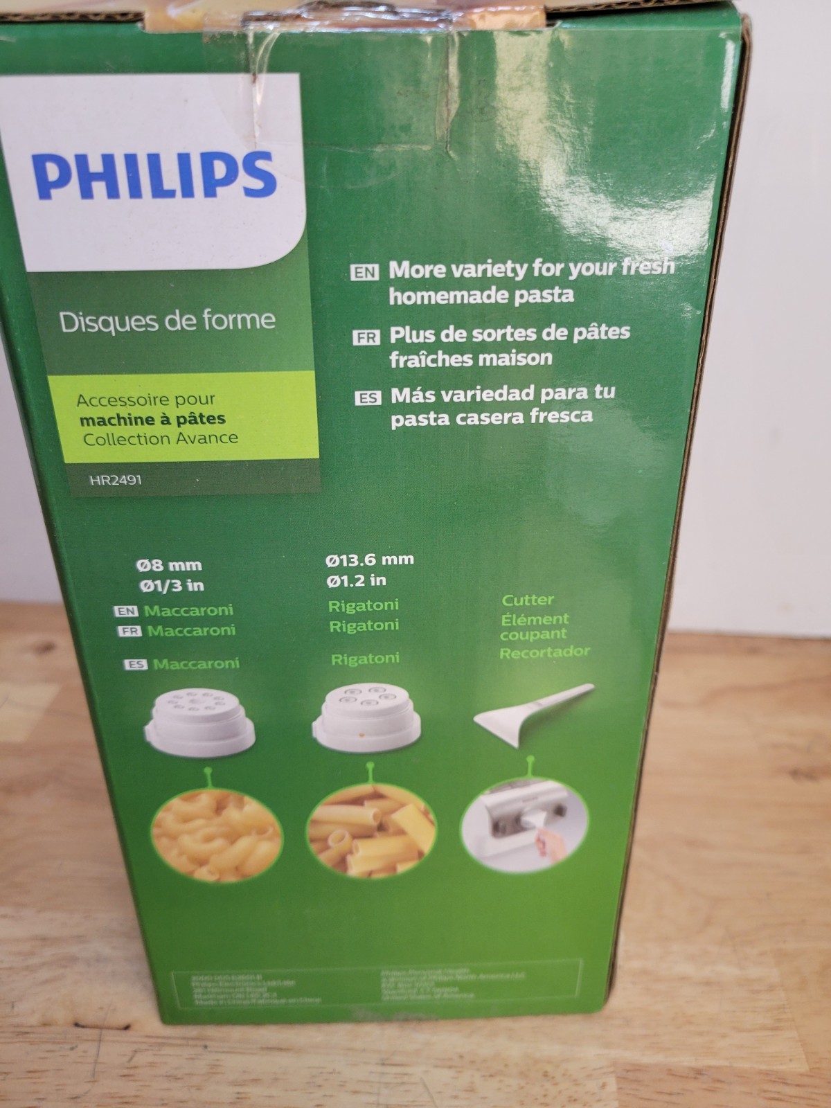 Philips Shaping Discs Pasta Maker Accessory HR2357, HR2358 Maccaroni Rigatoni gallery