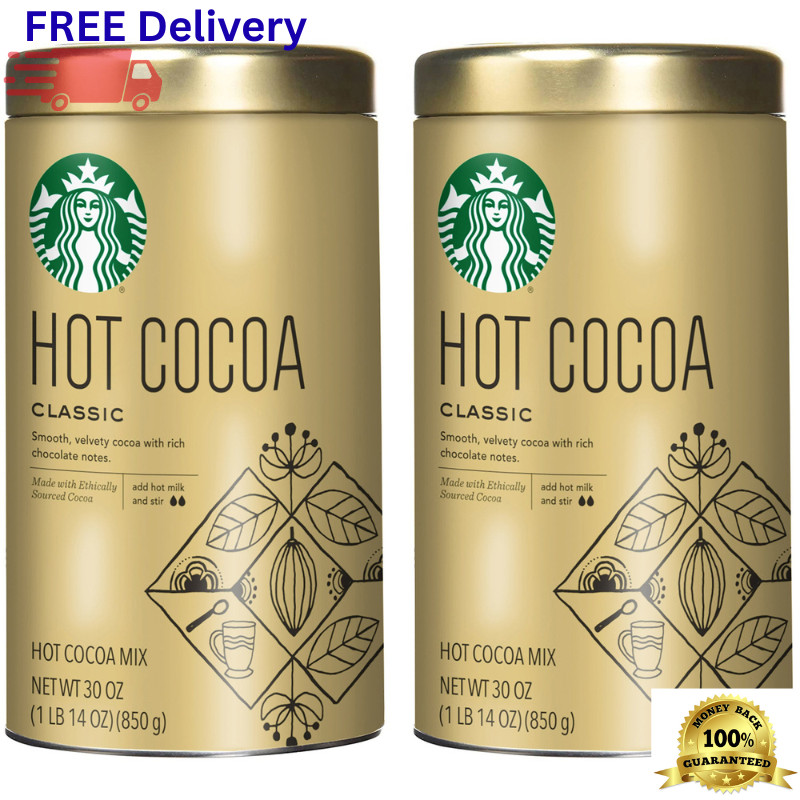 Classic Hot Cocoa Mix 30 oz Tin 2 Pack Decadent Dark Chocolate Velvety 84 Servin gallery