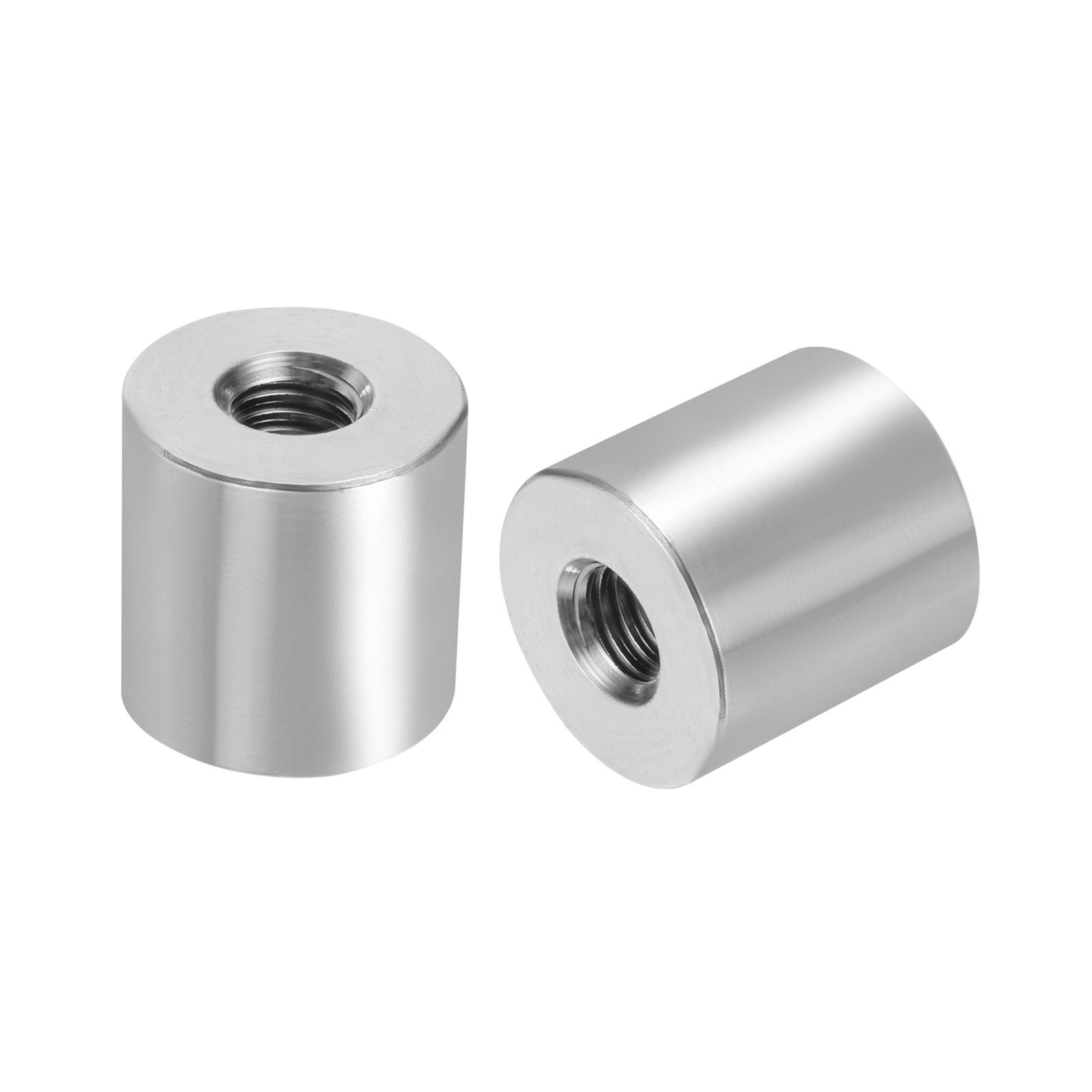 5Pcs Round Connector Nuts, M8x20x20mm Coupling Nut Sleeve Rod Bar Stud Nut gallery