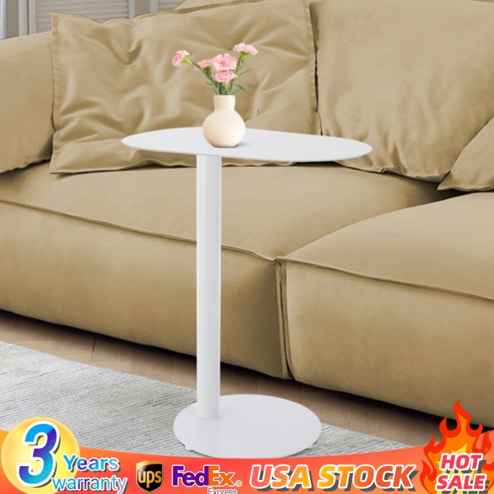 63cm C-Shaped Metal End Table Living Room Side Table Laptop Stand Coffee Table gallery