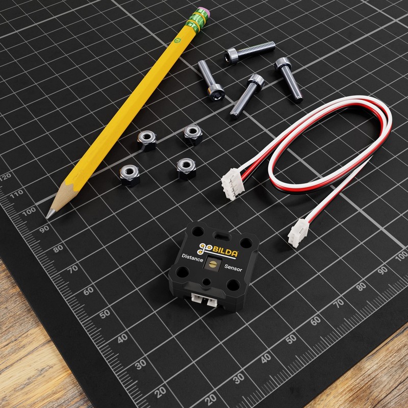 Laser Distance Sensor (1m Range, 3.3-5V, Digital or Analog Output) gallery