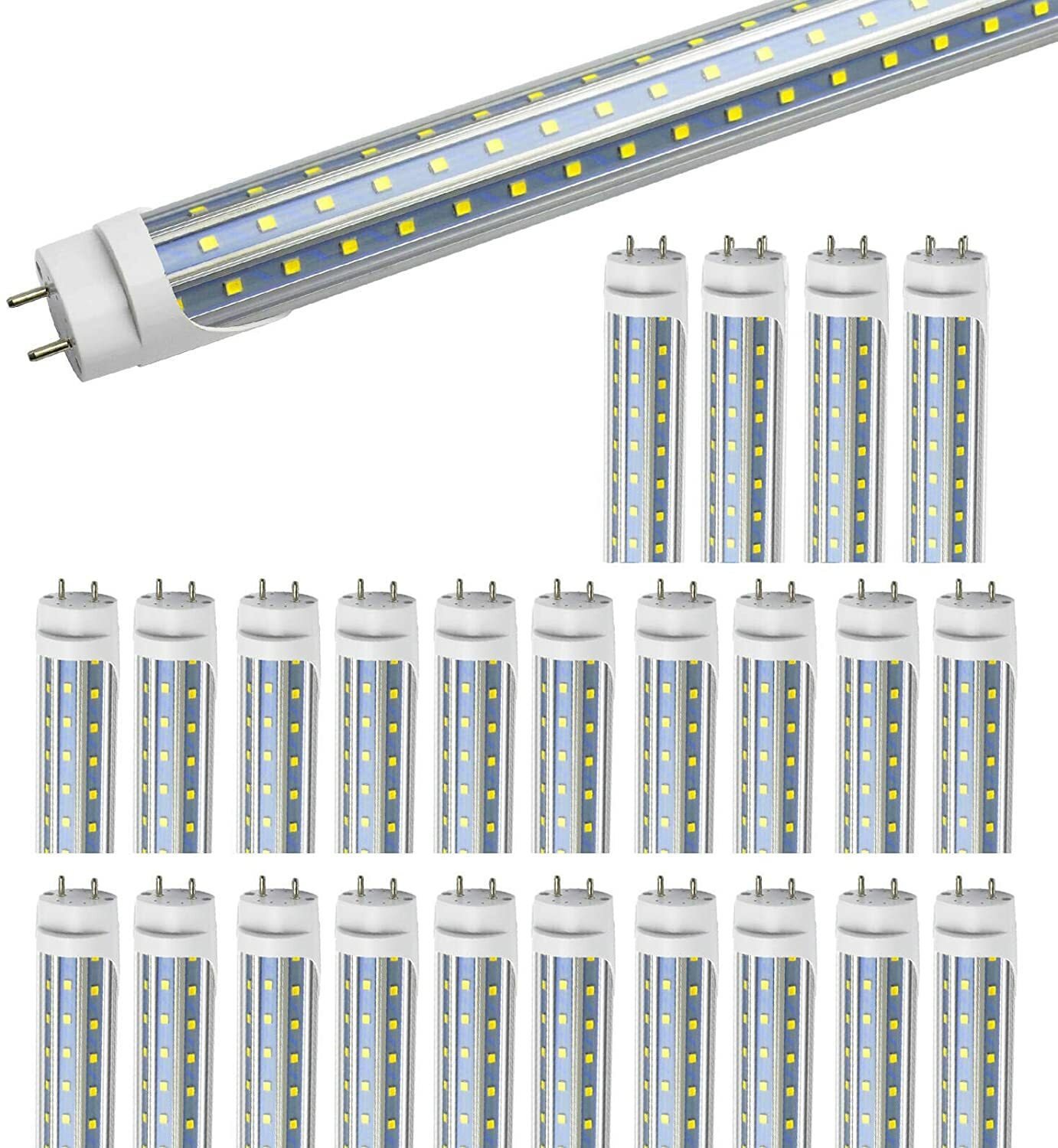 25 Pack T8 4FT LED Tube Light Bulbs 60W 4' G13 Bi-Pin 6500K LED Shop Light Bulbs gallery