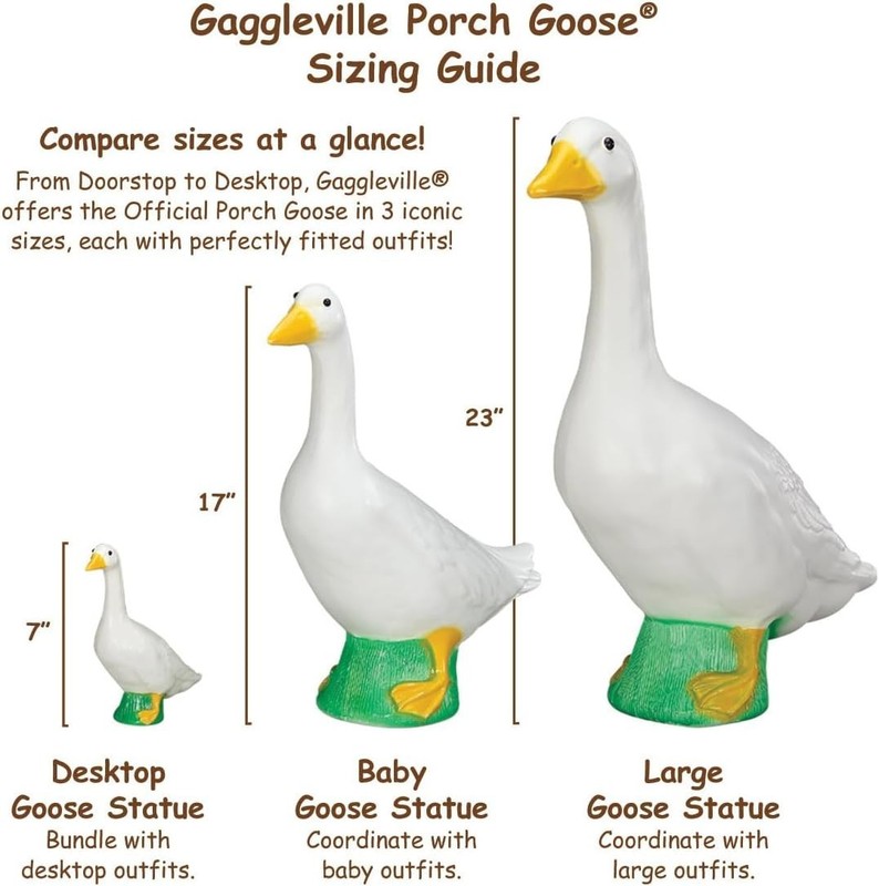 Fox Valley Traders Fall Leaf Goose Outfit by GagglevilleTM 23" Statue Clothing gallery