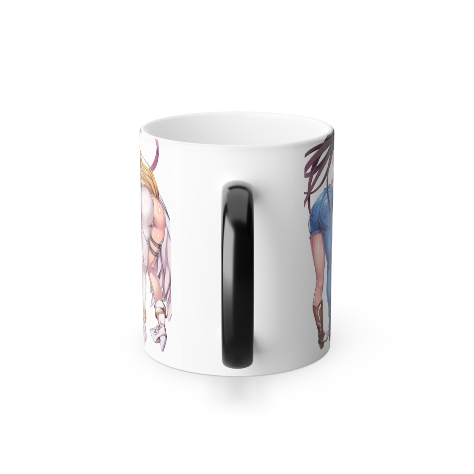 Magic Color Changing Anime Beauty Coffee Mug 11oz Funny White Elephant Gift Adul gallery