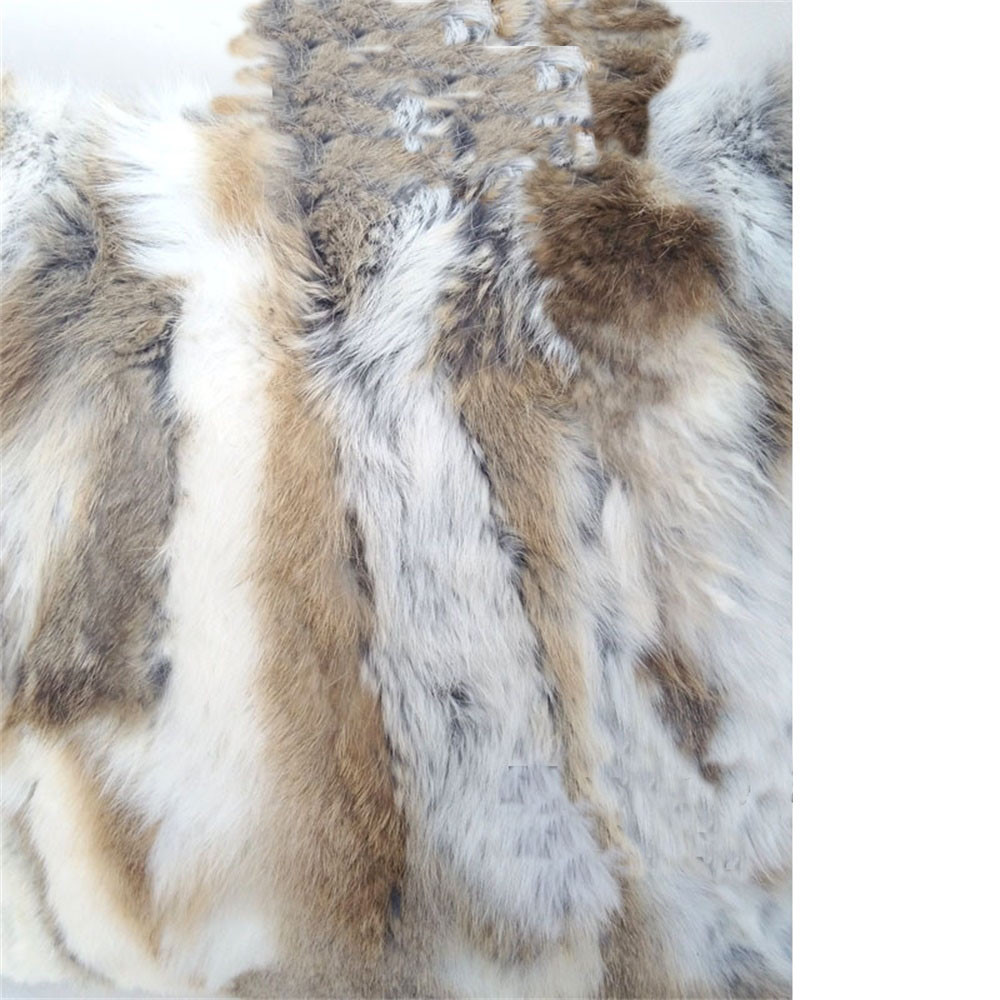 100% Real Rabbit Fur Protector Pillowcase Cover Pillow Sections Cusion 18 x 20'' gallery