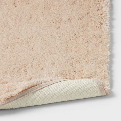 Threshold Tufted 60x24" Bath Rug Runner High Pile Heavyweight, Almond gallery