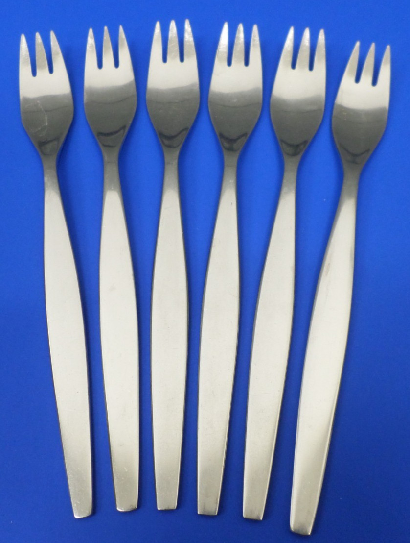 6 - Gense FOCUS Satin 18-8 Stainless SWEDEN Flatware 7 7/8" DINNER FORKS gallery
