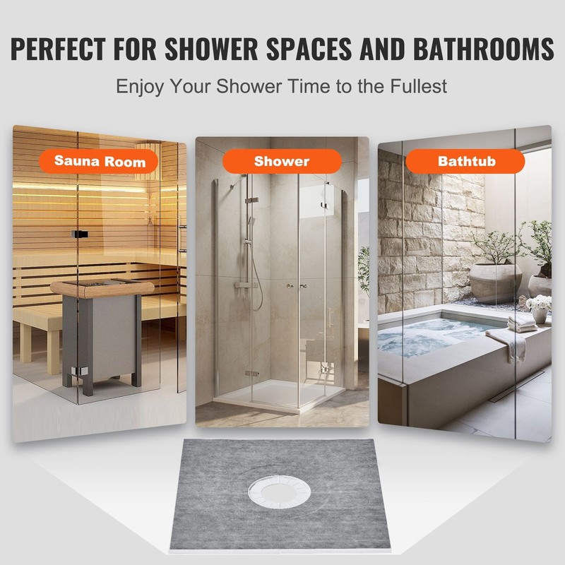 Lightweight Shower Pan Kit, Easy Installation Without Mortar gallery