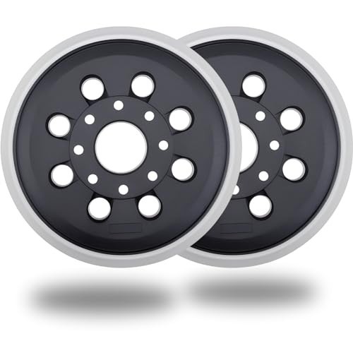 2 Pack 5 Inch 8 Hole Hook & Loop Replacement Sander Pad for 5" Bosch ROS20VS, gallery