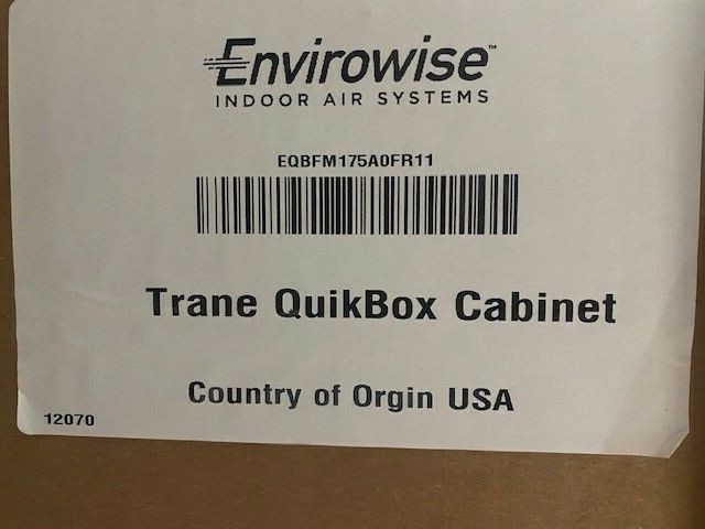 Trane Quickbox Cabinet Envirowise EQBFM175A0FR11 (NEW)