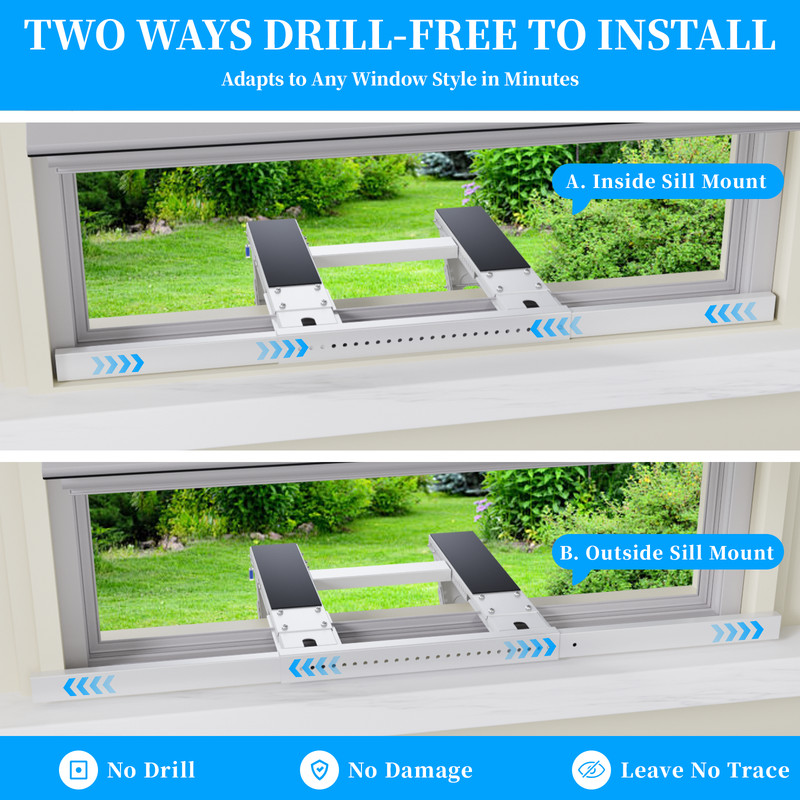 No Drill Window AC Bracket,Adjustable Window Air Conditioner Support Bracket gallery