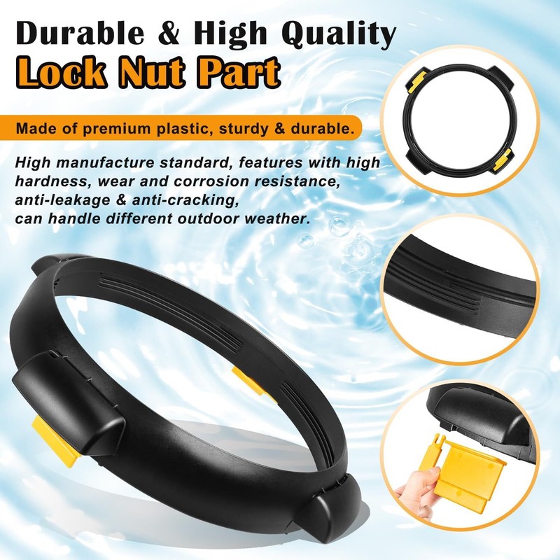 550-7500 Filter Lock Nut Assembly for Clearwater II Cartridge & D.E. Filter gallery