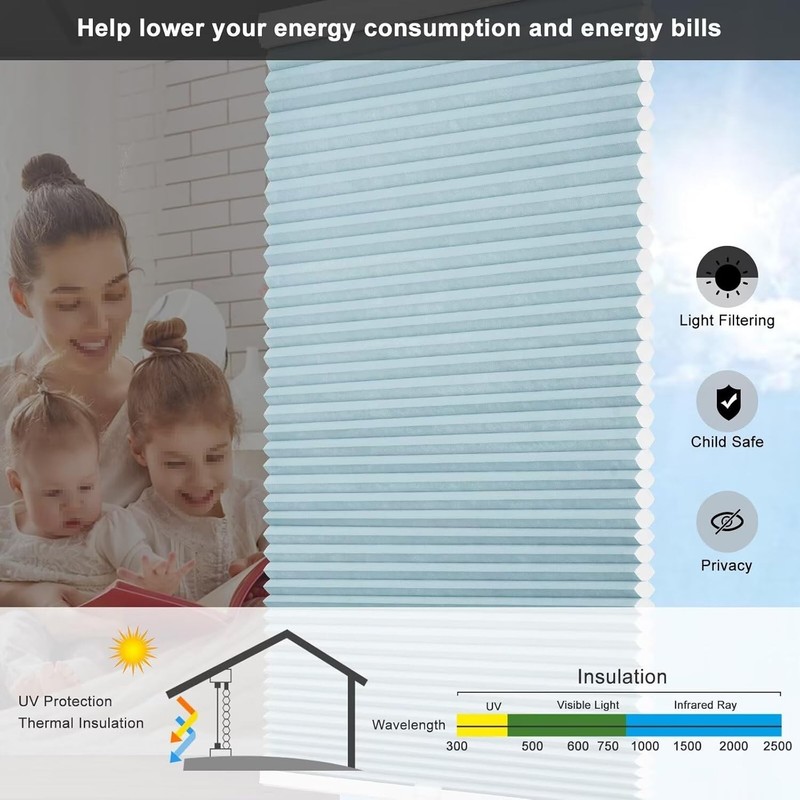 Changshade Light Filtering Window Blind Cordless Honeycomb Shade Cellular Shade gallery