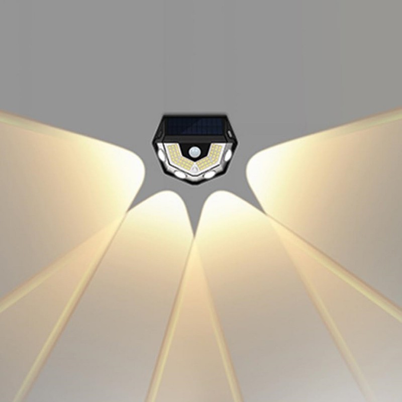 2 Pack LED Motion Sensor Solar Lights ,Outdoor IP65 Waterproof Security Lamp gallery